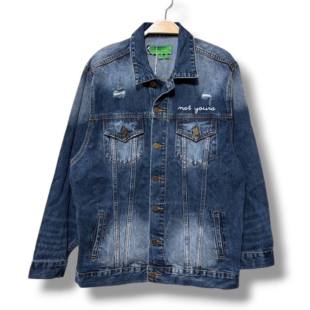NWT Sandrine Rose x Free People Women's Denim Jean Jacket Size Small